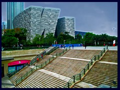 Mall of the World and Guangzhou Library.